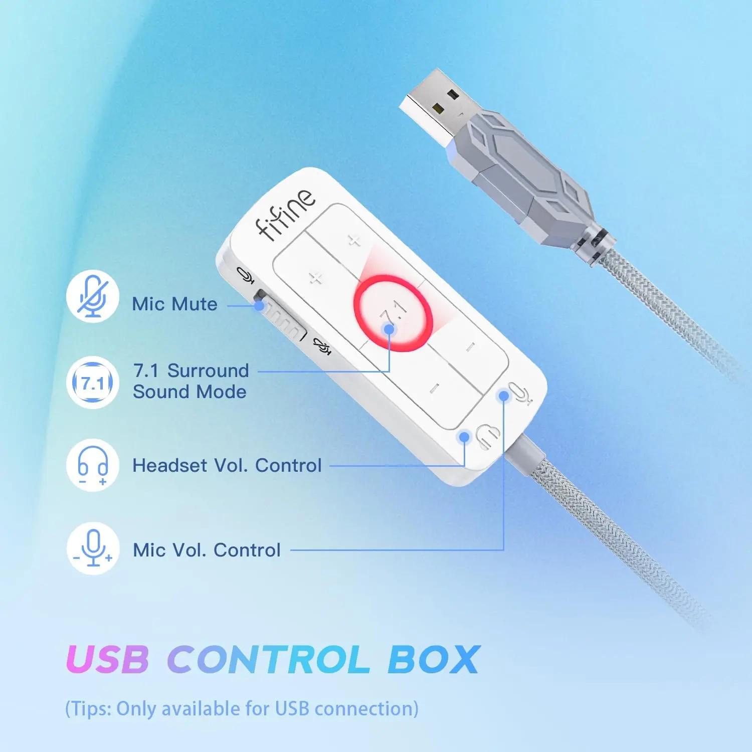 Навушники з мікрофоном FIFINE H9 White - фото 7 Навушники з мікрофоном FIFINE H9 White - фото 7