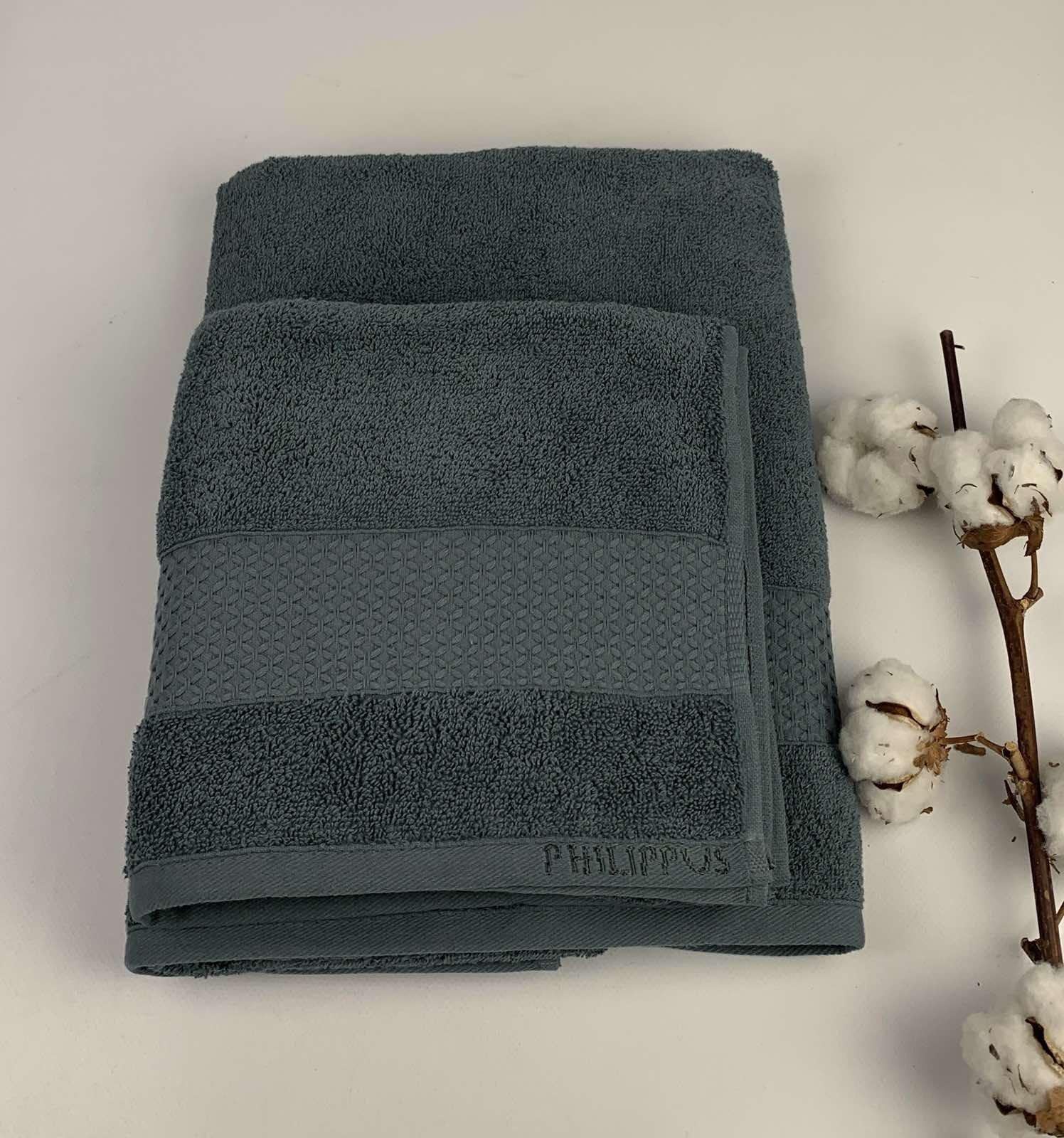 Набор полотенец Philippus Collesium Cotton Pera ЕA080 2 шт. 70x140 см Изумрудный (CN30602) - фото 1 Набор полотенец Philippus Collesium Cotton Pera ЕA080 2 шт. 70x140 см Изумрудный (CN30602) - фото 1