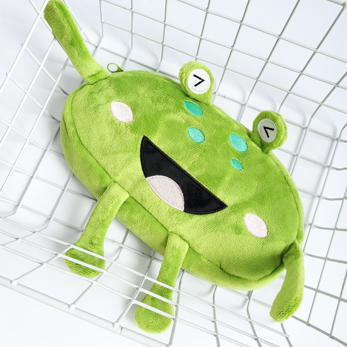 Пенал школьный в форме Лягушки Fynny frog Зеленый (135)