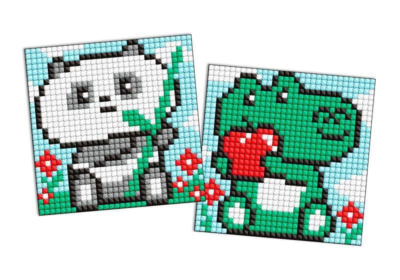 Алмазная мозаика на магните Ideyka Отличные вкусности из 2 сюжетов 9х9 см (Id-AMG1069)