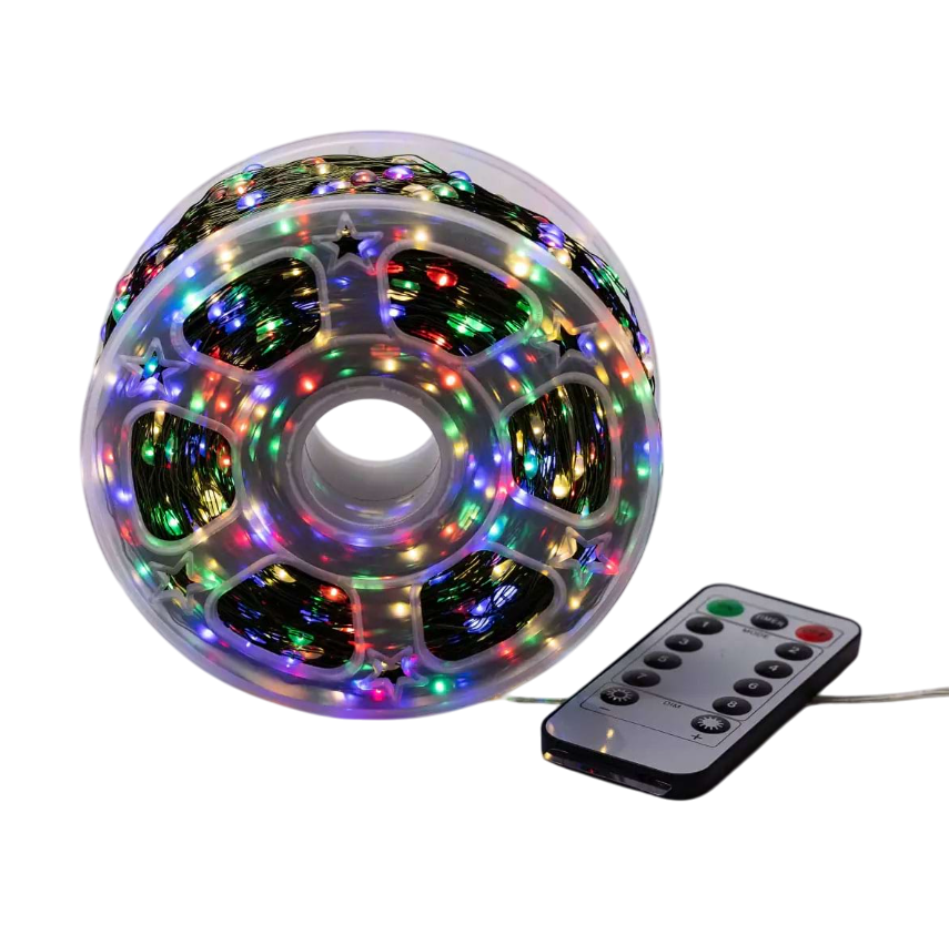 Гирлянда Роса нить с пультом 2000 LED 200 м от сети хеленый провод Разноцветный - фото 1 Гирлянда Роса нить с пультом 2000 LED 200 м от сети хеленый провод Разноцветный - фото 1