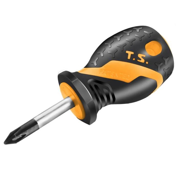 Отвертка крестовая Tolsen Tools Эрго PH 1х38 мм Black (20133)