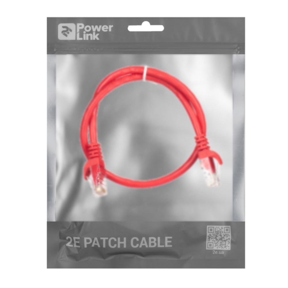 Патч-корд 2E Cat 6 UTP RJ45 26AWG 7/0,16 Cu PVC 0,2 м Red (2E-PC6COP-020RD) - фото 3