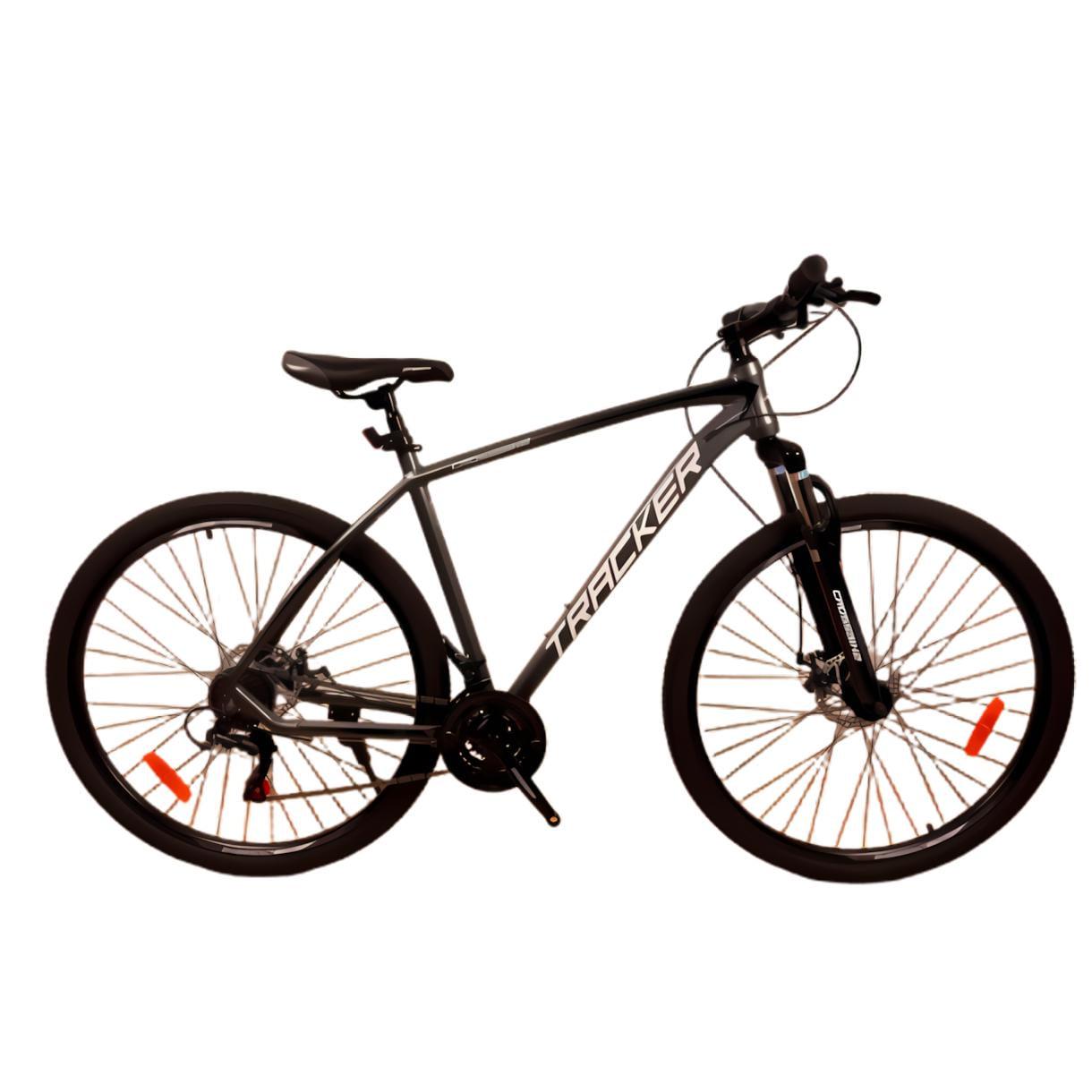 Велосипед CrossBike Tracker 29" 21" Чорний/Сірий (350)