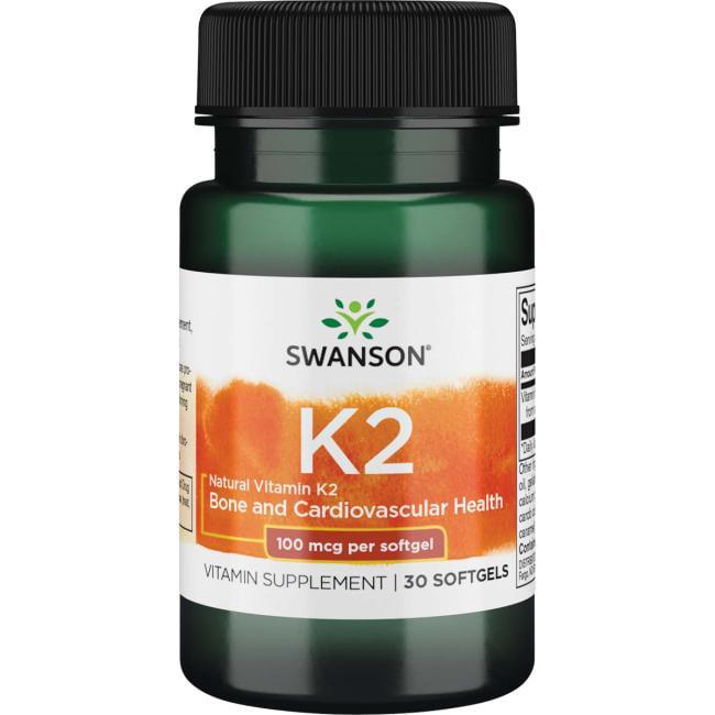 Витамин K Swanson Vitamin K2 100 mcg 30 Caps
