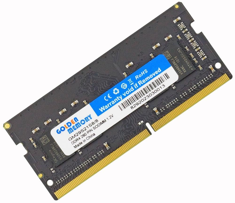 Оперативная память Golden Memory SODIMM DDR4 8GB 2933MHz, PC4-23400, CL21, 1.2V (GM29S21S8/8)