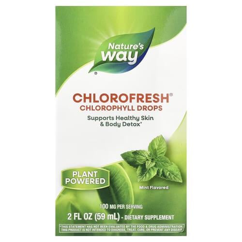 Хлорофилл Nature's Way Chlorofresh Chlorophyll Drops Mint 59 мл (NWY-10008)