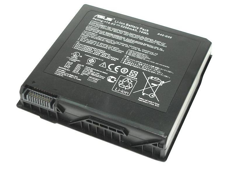 Аккумулятор для ноутбука Asus A42-G55 G55 14.4V 74Wh 5200 mAh (018884) Аккумулятор для ноутбука Asus A42-G55 G55 14.4V 74Wh 5200 mAh (018884)