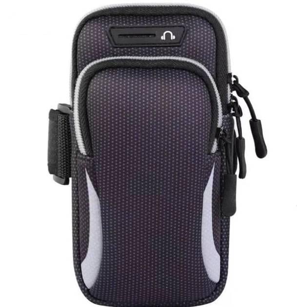 Сумка для смартфона на руку Black/Gray (00182)