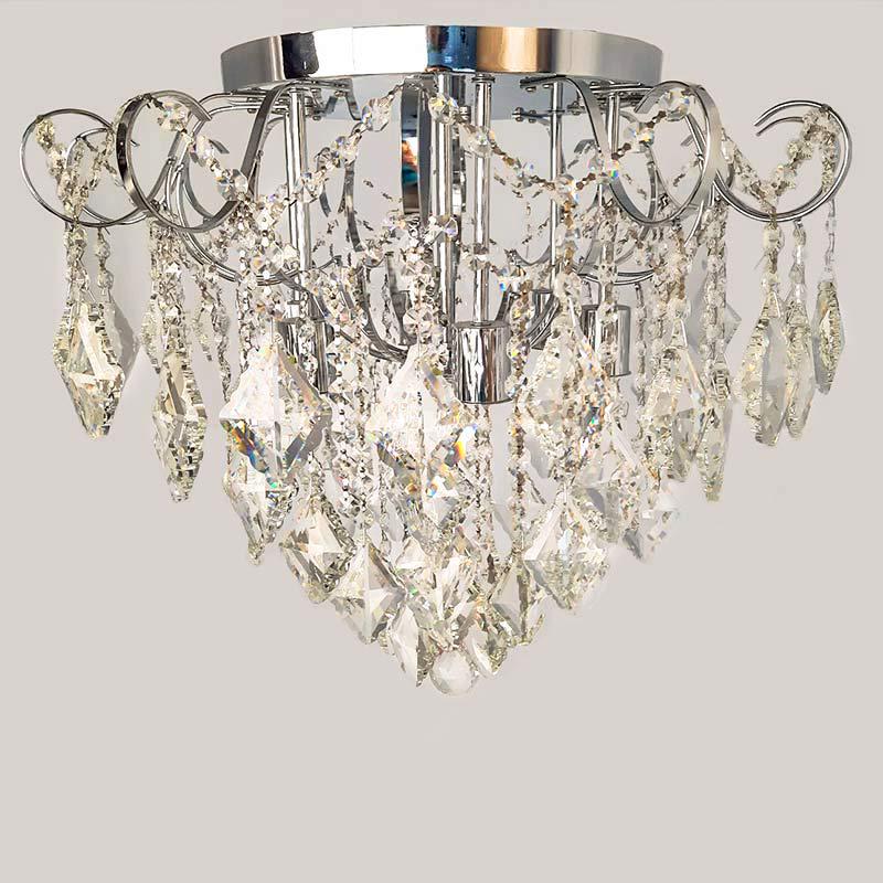 Люстра хрустальная потолочная Light House NM-17068/6 CR Хром