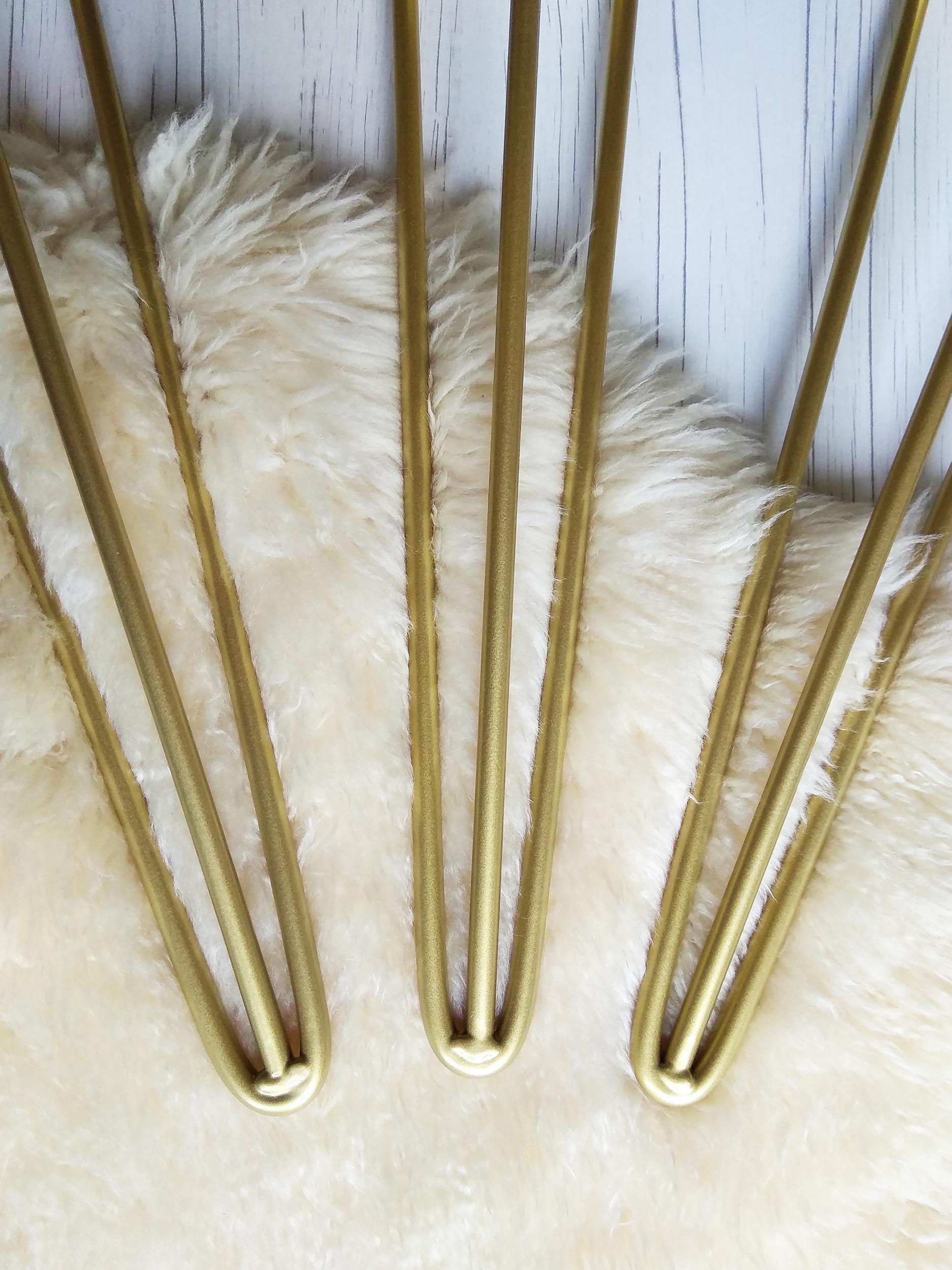 Ножка-шпилька для стола из металла 730 мм Золотой (1113) - фото 7 Ножка-шпилька для стола из металла 730 мм Золотой (1113) - фото 7