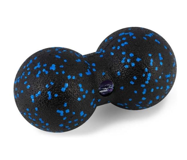 Набор для массажа PowerPlay PP-4097 ролик 30x10 см/2 мяча/резинка 7,5 кг Blue (PP_4097_Blue) - фото 6
