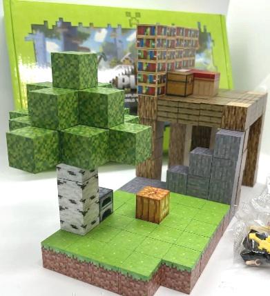 Конструктор магнітний Minecraft Будинок у джунглях 128 шт./4 фігурки (005/3) - фото 2 Конструктор магнітний Minecraft Будинок у джунглях 128 шт./4 фігурки (005/3) - фото 2