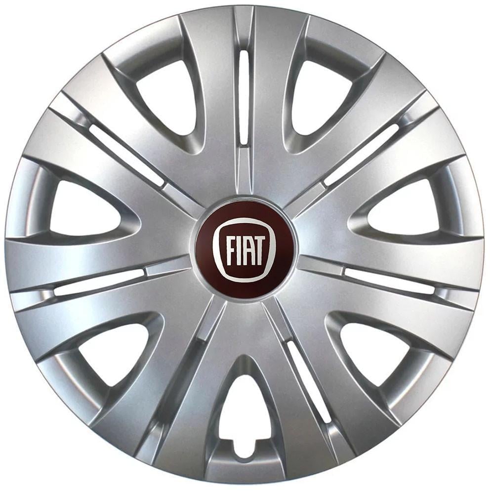 Колпаки SJS с логотипом Fiat 408 R16 4 шт. Серебряный (31008861)