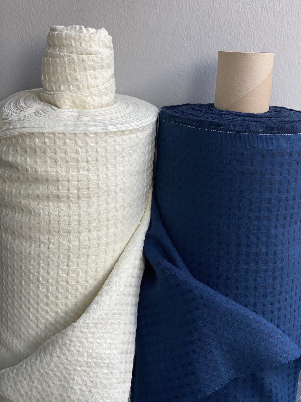 Ткань LINEN PLUS CRASH EFFECT 54% лен 46% хлопок 200 см Синий (1929-415-999MZ) - фото 5