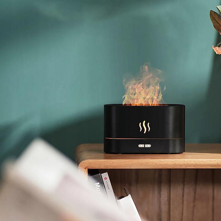 Зволожувач повітря з ефектом полум'я Flame Aroma Diffuser 4,5 Вт 180 мл (8438) - фото 5 Зволожувач повітря з ефектом полум'я Flame Aroma Diffuser 4,5 Вт 180 мл (8438) - фото 5