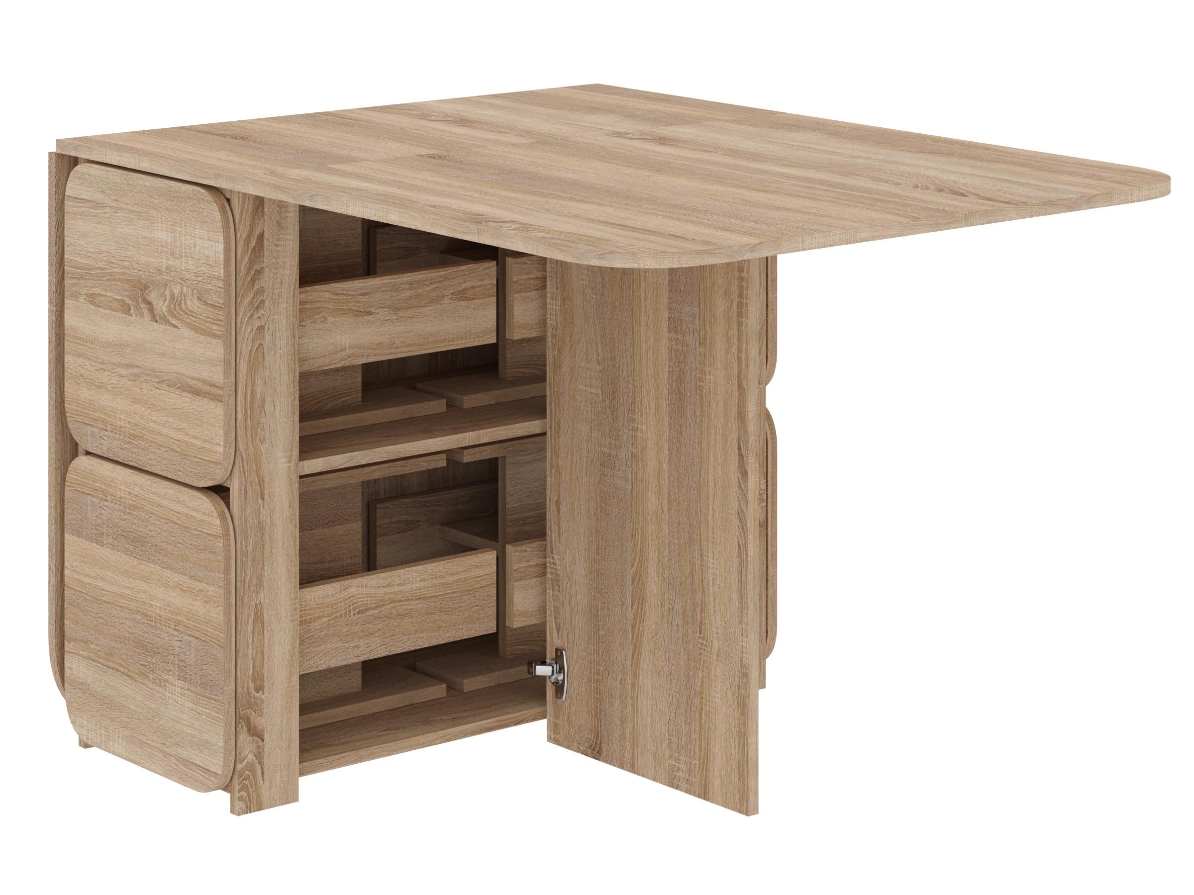 Стіл-книжка-7PEHOTIN та 4 табурети 177х86х75 см Дуб сонома (PN-102557)