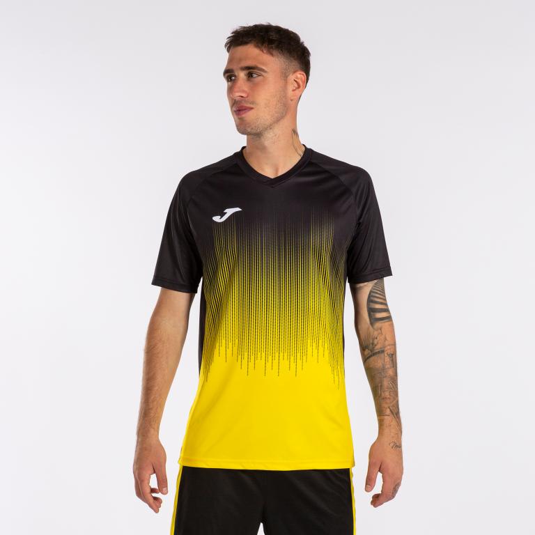 Футболка Joma 102764.901 Tiger Iv Short Sleeve T-Shirt M Yellow/Black (8445456391005)