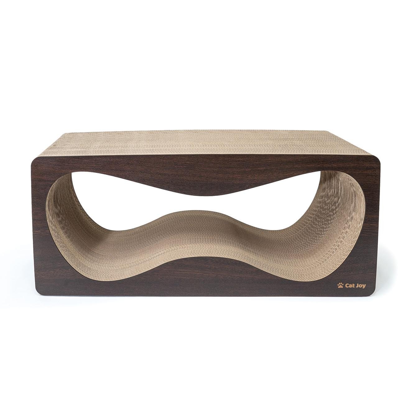 Дряпка-лежанка для котів Cat Joy з дерев'яним фасадом 84х37х29 см (1858399577)