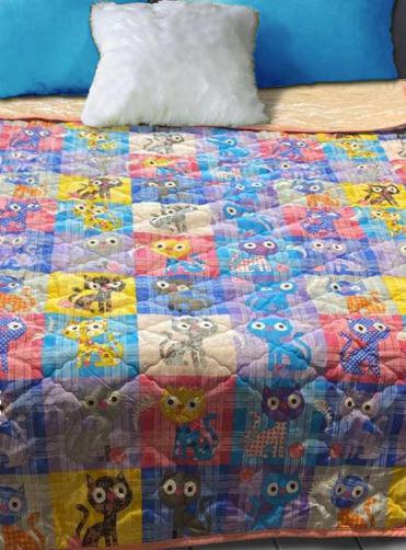 Покрывало Zastelli Коты бязь 145х210 см (15756)