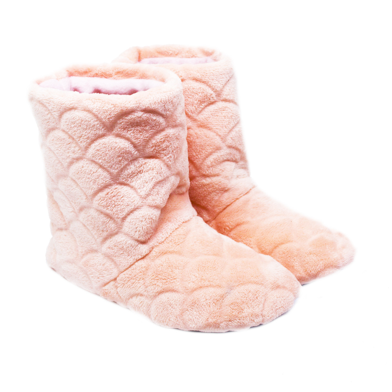 Капці домашні PaGo  Чоботи махра луска р.  37 Пудра