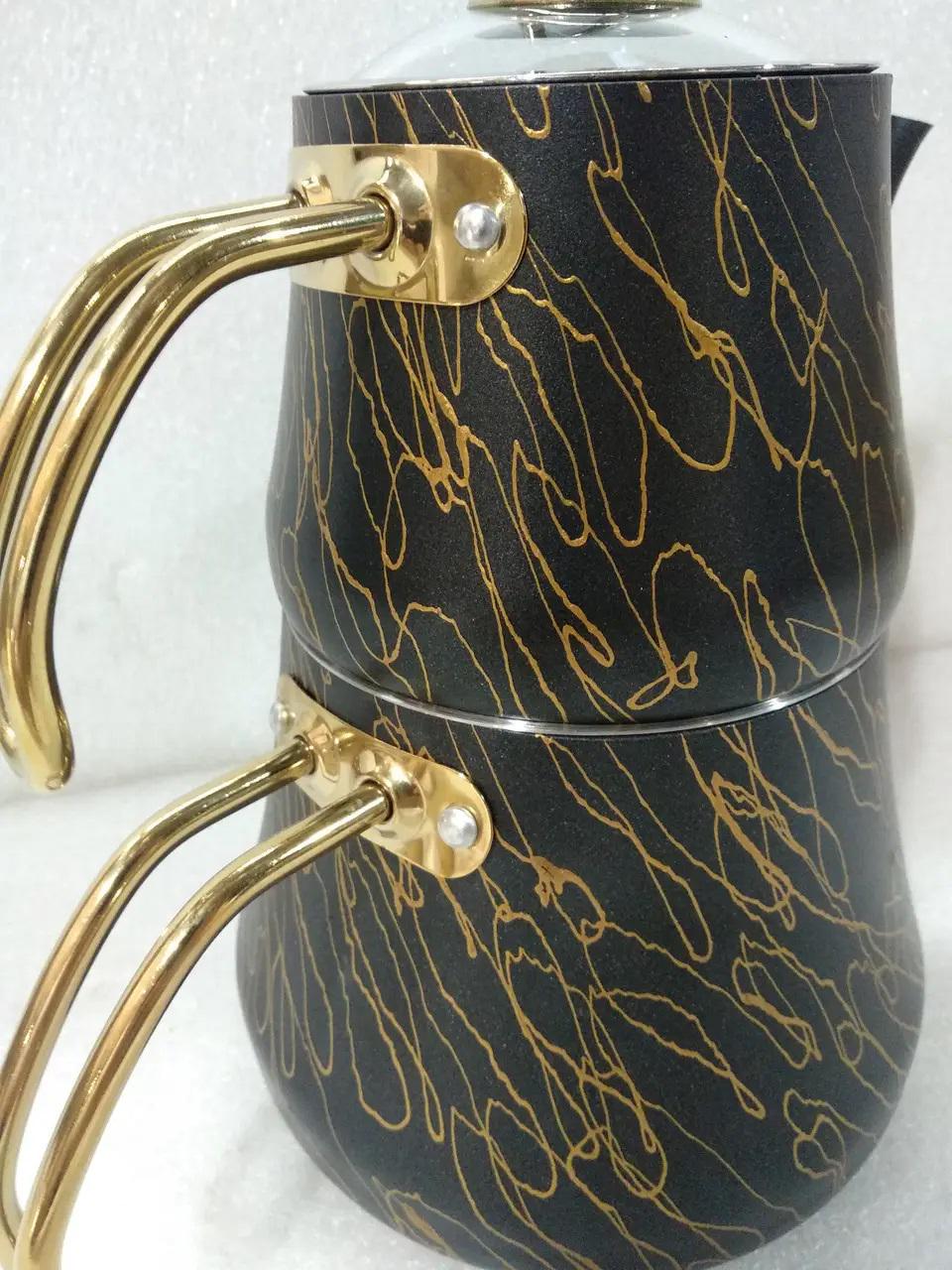 Чайник двухярусный O.M.S. Collection 8204 M 0,8/1,8 л Gold (88495) - фото 4 Чайник двухярусный O.M.S. Collection 8204 M 0,8/1,8 л Gold (88495) - фото 4