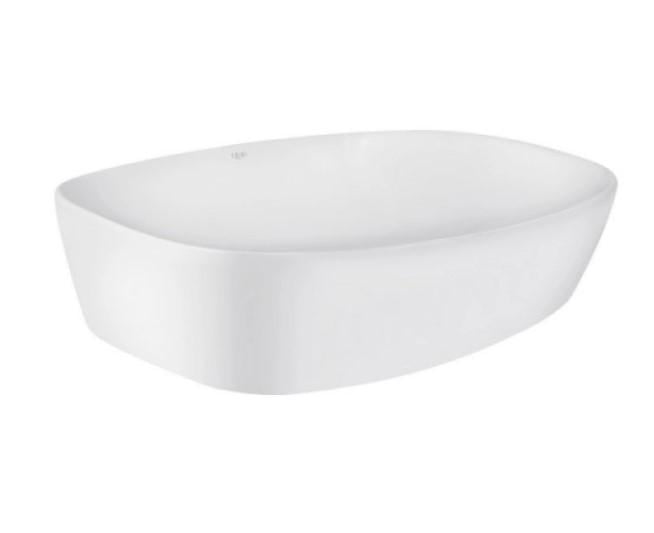 Раковина Qtap Cardinal 500х380х140 мм овальная без донного клапана White (QT04116302W)
