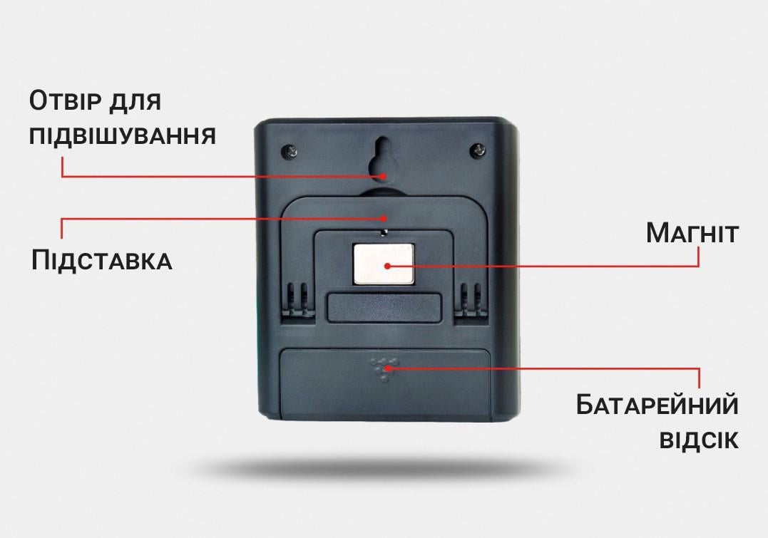 Цифровой термометр OEM CX-6552 для аквариума с ЖК-дисплеем и сигнализатором температуры - фото 4