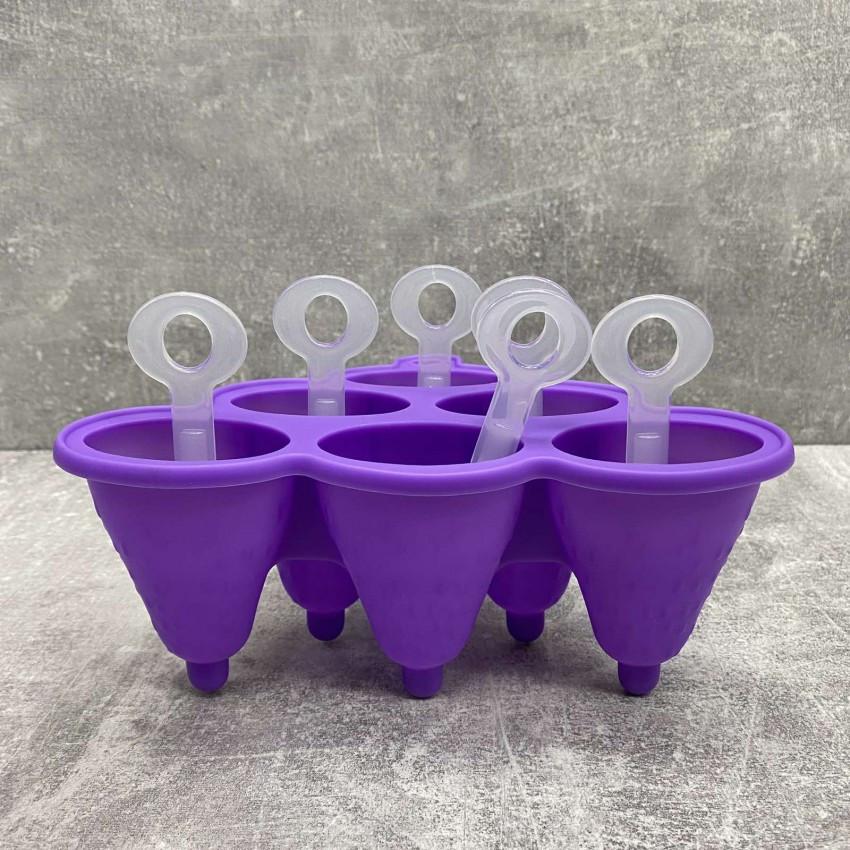 Форма для морозива Empire EM-9812 cиліконова 6 шт. Фіолетовий (1850442055)