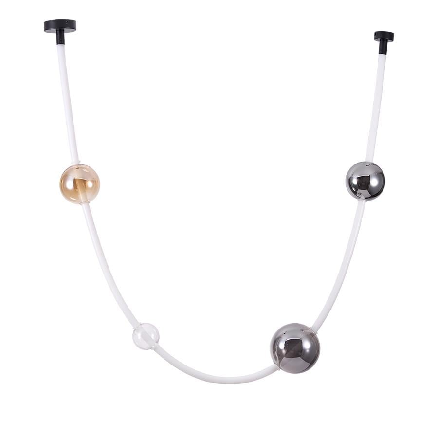 Люстра подвесная Levistella 788P68117 BK/SM/AM/CL 2400 Молекула на четыре стеклянных плафона Разноцветный (2691309209)