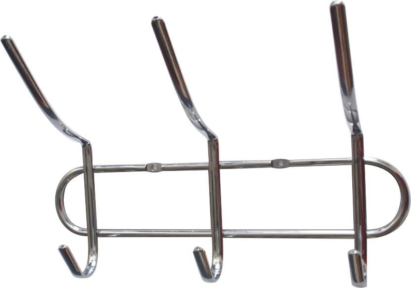 Вешалка настенная AWD interior на 6 крючков 17x25x10 cм метал хромированный (AWD02090620)