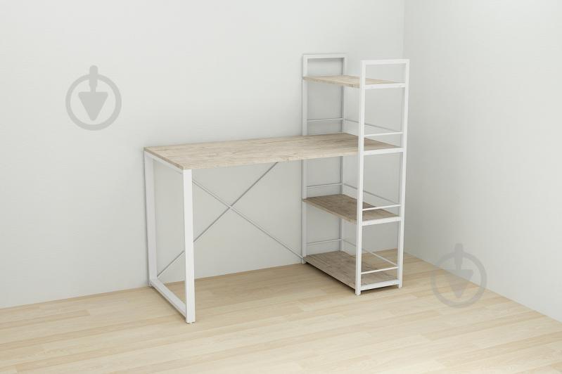 Письменный стол Ferrum-decor Конект c этажеркой 75x120x60 см Дуб (XK00188)