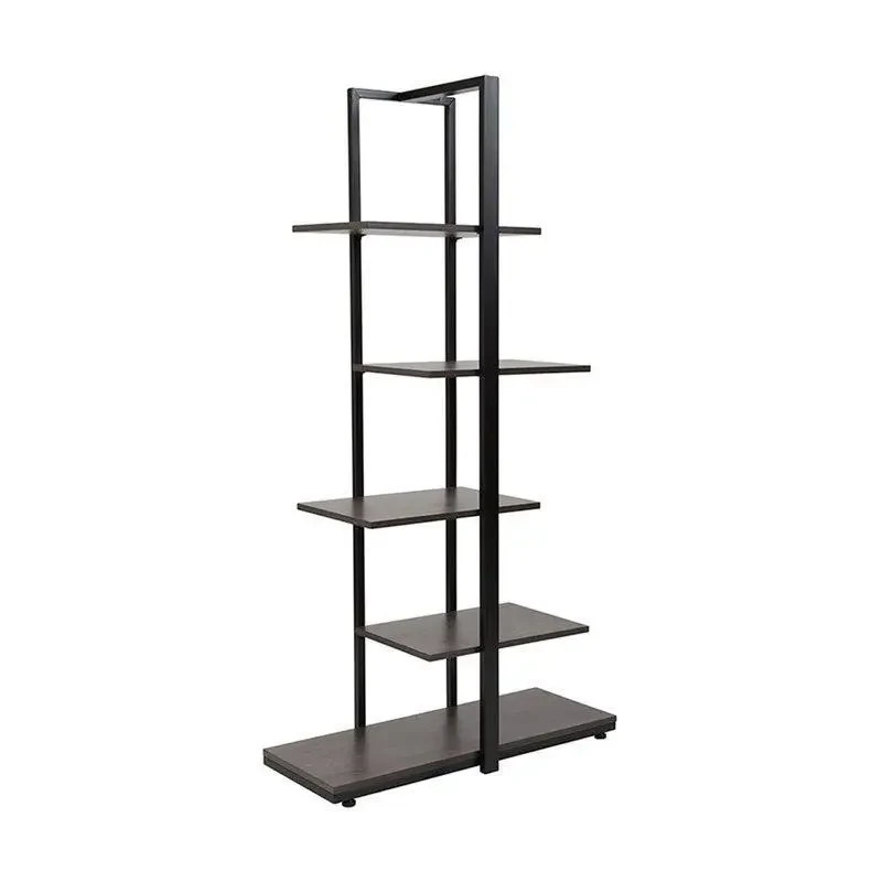 Стелаж Loft NS-1855 вузький для роботи та кабінет Чорний (3075773970)