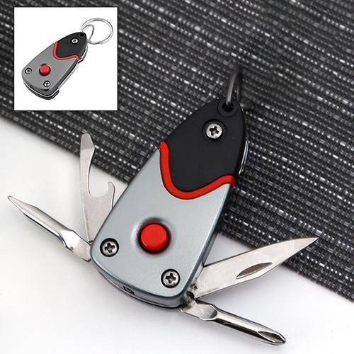Брелок мультитул Multi Keychain с фонариком (3331) - фото 4