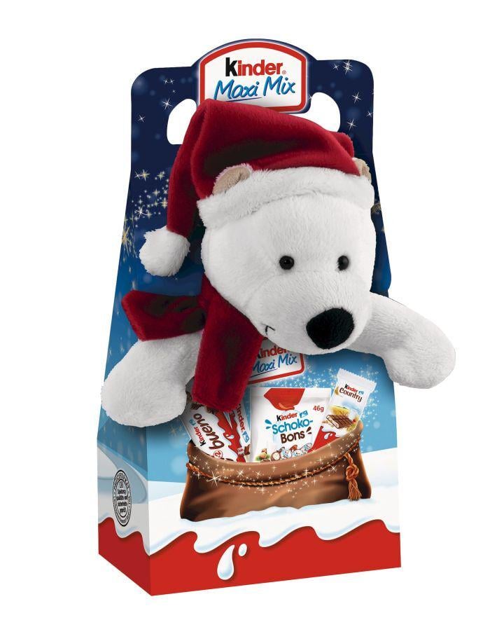 Новогодний набор сладостей Kinder Maxi Mix с игрушкой Медвежонок 133 г