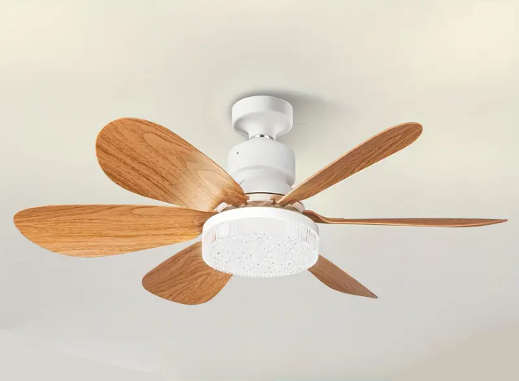 Вентилятор потолочный с подсветкой и пультом ДК 52 см Дерево (28219348)