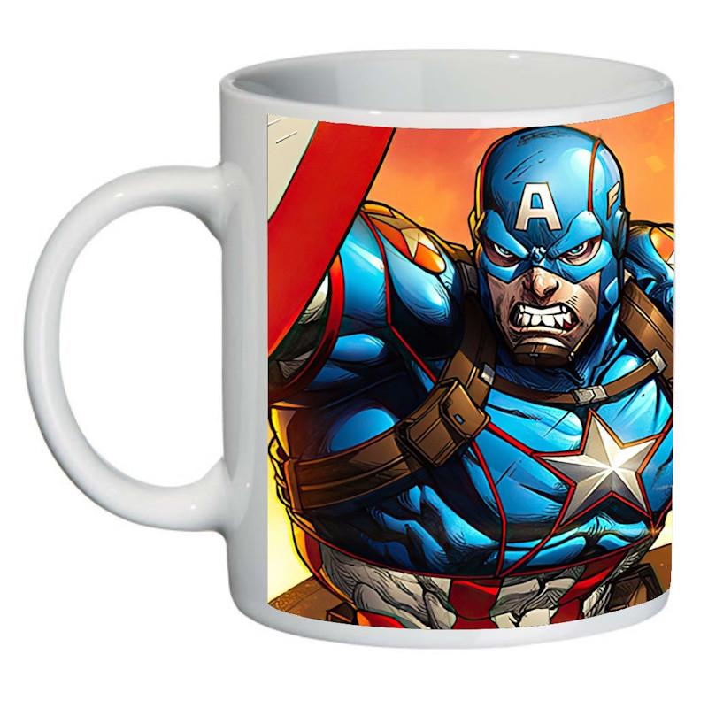 Чашка с принтом Капитан Америка 008 (2404220287)