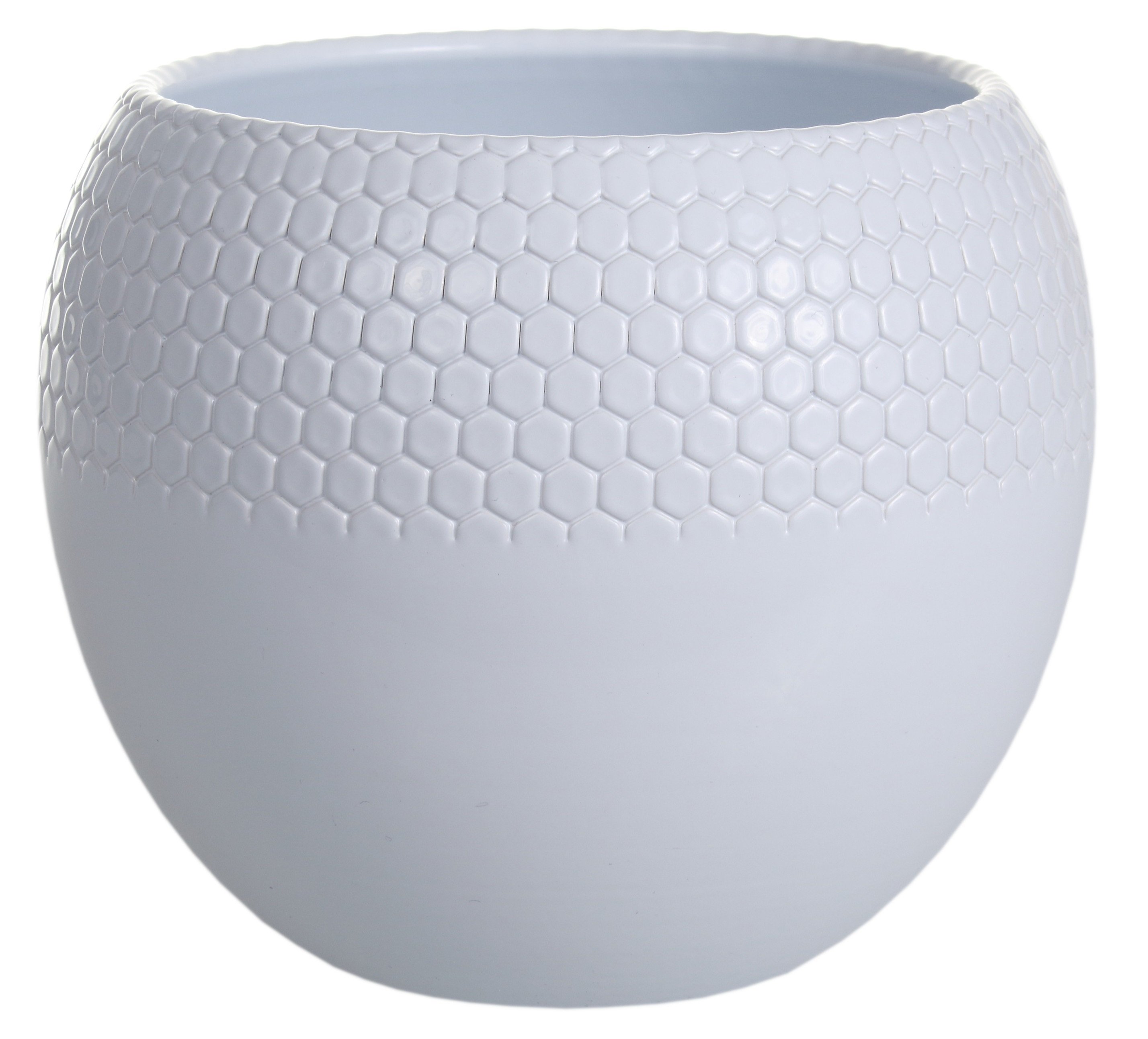 Кашпо GRIEBLING медова куля 13х14 см 1,8 л Білий (000006524) - фото 1 Кашпо GRIEBLING медова куля 13х14 см 1,8 л Білий (000006524) - фото 1