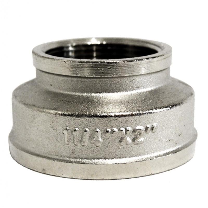 Муфта перехідна Ango 2х1 1/4" внутрішнє різьблення латунь нікельована