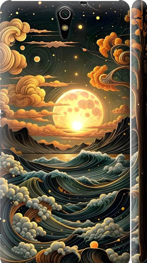 Чехол на Sony Xperia C5 Ultra Dual E5533 Арт волны (6332m-506-42517)