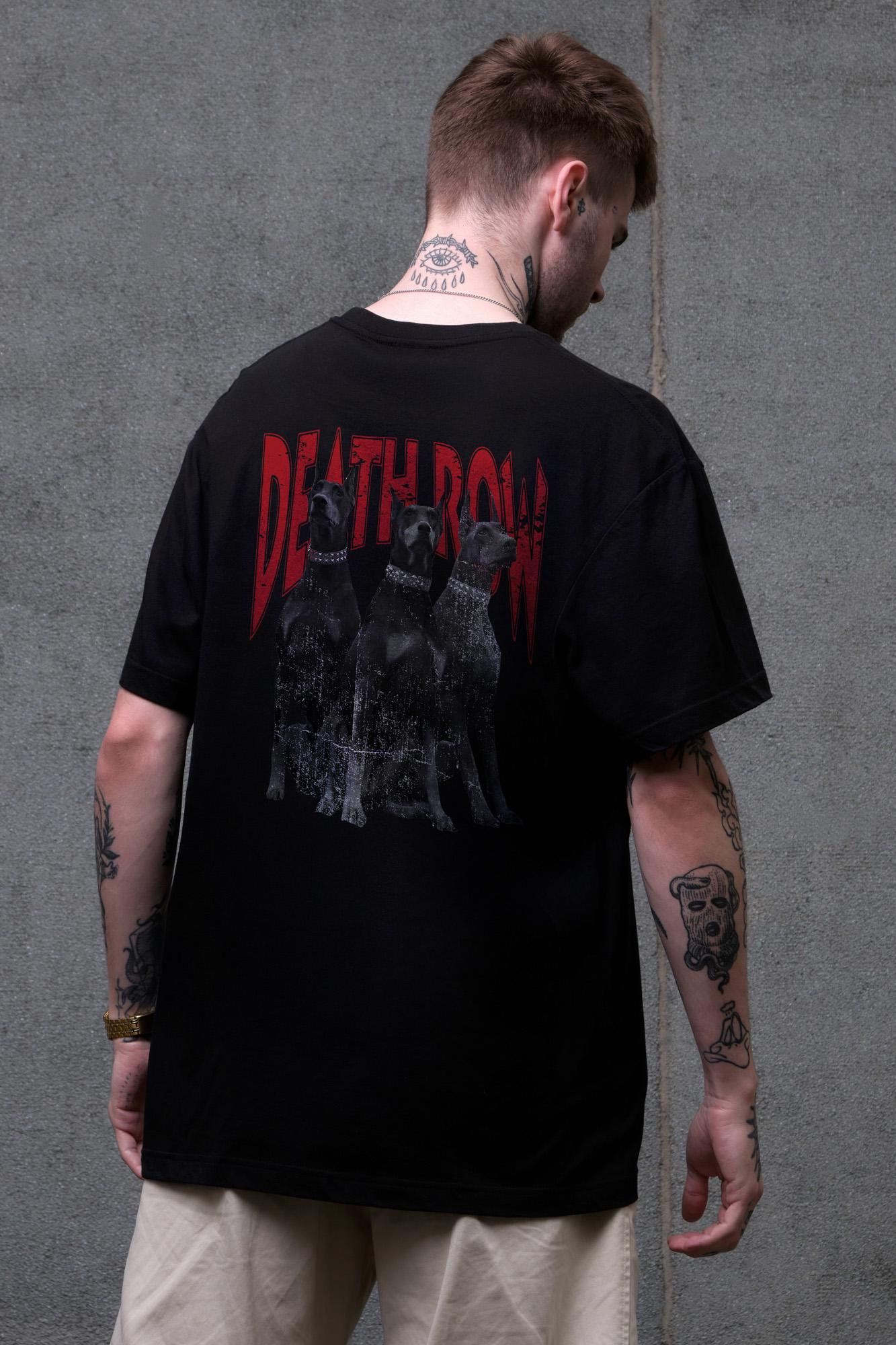 Футболка чоловіча Without з принтом Deathrow оверсайз L/XL Black (L8049458)