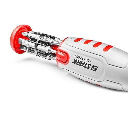 Бітотримач реверсний Stark з набором біт 12 шт. (502412000) - фото 2