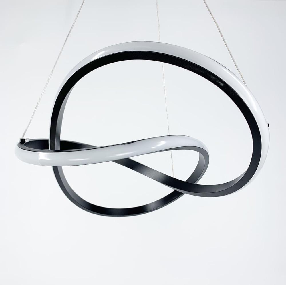 Люстра подвесная Led 100х52 см Черный (SG 12 BK) - фото 9