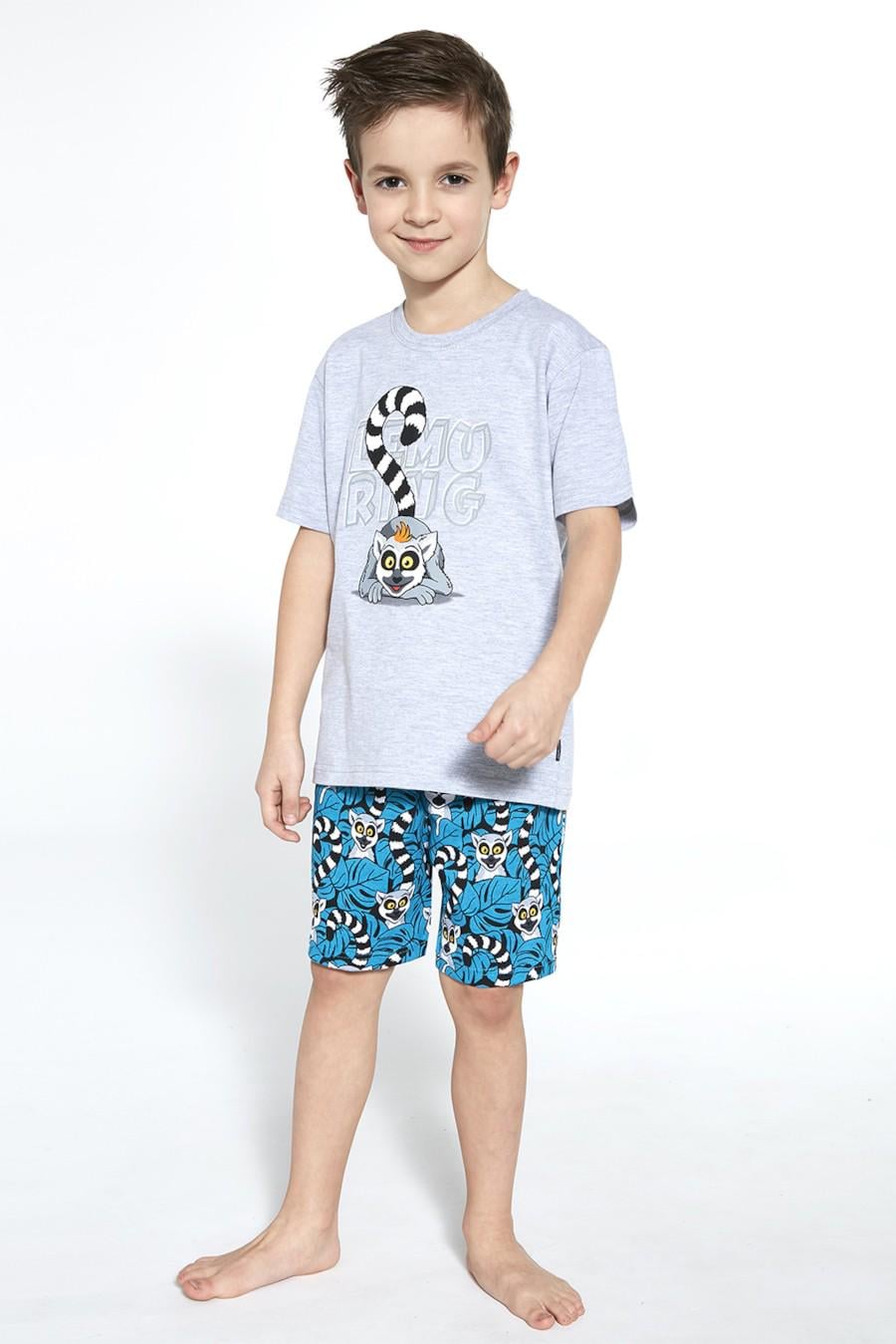 Комплект футболка та шортики Cornette 86-92 см 95 Lemuring Бірюзовий меланжевий (77166)
