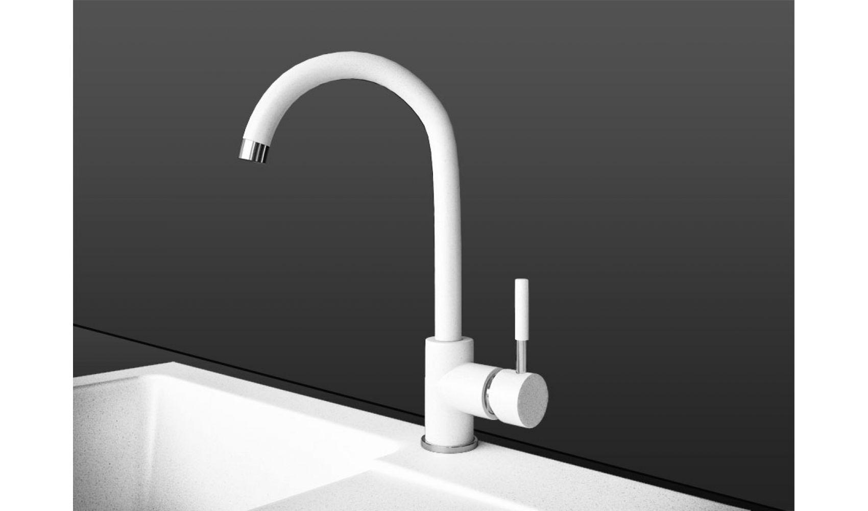 Кухонный смеситель для гранитной мойки CONTINENT FAVORIT i4 Белый - фото 2 Кухонный смеситель для гранитной мойки CONTINENT FAVORIT i4 Белый - фото 2