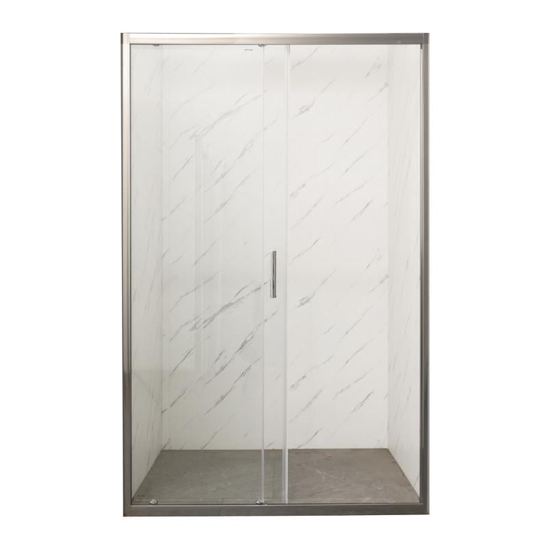 Дверь в нишу MIXXUS Premium DIVERSE SD01-140x185-TR прозрачное стекло 5 мм Chrome (MI6874) - фото 5