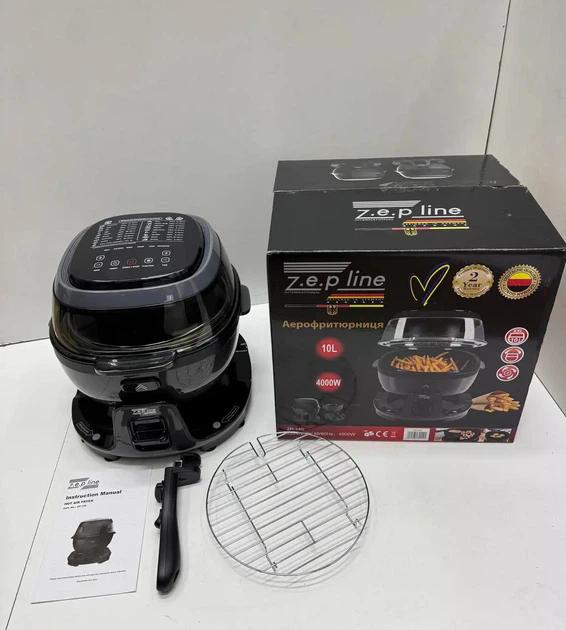 Аэрофритюрница Zepline ZP-140 Smart с сенсорным экраном 10 л 4000 Вт Черный (ZP-140) - фото 3