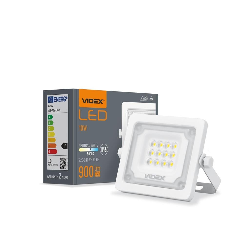 Прожектор Videx LED 10 W 900 Lm 5000 K 220 V (VLE-F2e-105W)