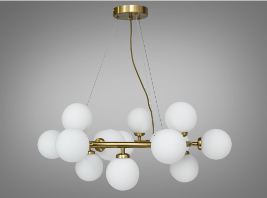 Люстра подвесная Diasha Пузыри в стиле Loft G9x15 65 см (LQ7063/15BR)