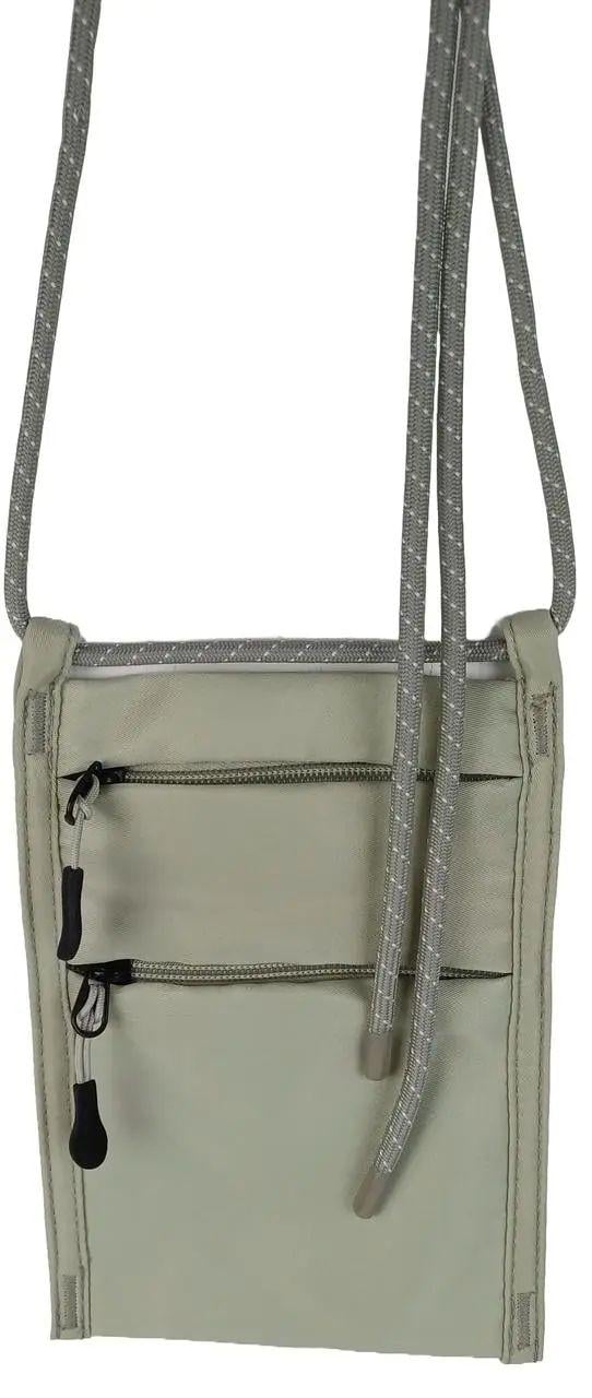 Чоловіча сумка для телефону Agate з ремінцем на шию Сірий (4061461606503) Чоловіча сумка для телефону Agate з ремінцем на шию Сірий (4061461606503)